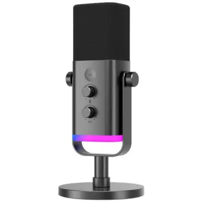 Fifine AM8 AMPLIGAME USB/XLR RGB mikrofon dynamiczny studyjny czarny