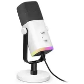 Fifine AM8W AMPLIGAME USB/XLR RGB mikrofon dynamiczny studyjny biały