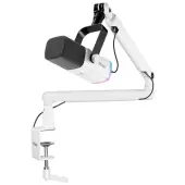Fifine TAM8 XLR/USB mikrofon studyjny dynamiczny z ramieniem biały