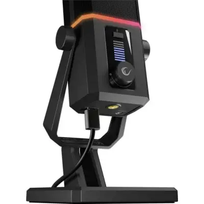 Rampage Cyclone Mikrofon gamingowy RGB USB-C czarny
