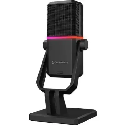 Rampage Cyclone Mikrofon gamingowy RGB USB-C czarny