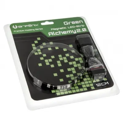BitFenix Alchemy 2.0 Magnetic taśma 6x LED - 12cm, zielony