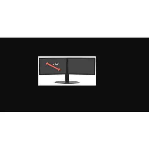 Ergotron stopa na dwa monitory 24'' (czarna)
