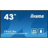 Monitor 43 cale LH4365UHSB-B1 24/7, IPS, ANDROID 11, 4K, 800cd, iiSignage2, SDM, 2x HDMI, DP, 2x USB,2x 10W, RJ45, WiFi, 4/32GB, PION/POZIOM, 400x400(