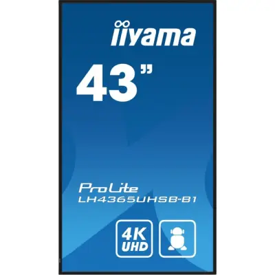 Monitor 43 cale LH4365UHSB-B1 24/7, IPS, ANDROID 11, 4K, 800cd, iiSignage2, SDM, 2x HDMI, DP, 2x USB,2x 10W, RJ45, WiFi, 4/32GB, PION/POZIOM, 400x400(