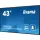 Monitor 43 cale LH4365UHSB-B1 24/7, IPS, ANDROID 11, 4K, 800cd, iiSignage2, SDM, 2x HDMI, DP, 2x USB,2x 10W, RJ45, WiFi, 4/32GB, PION/POZIOM, 400x400(