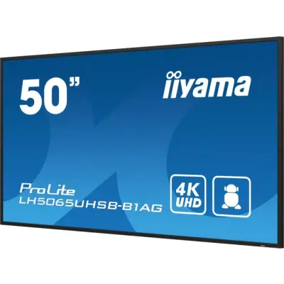 Monitor 50 cali LH5065UHSB-B1 AG, 24/7, VA, ANDROID 11, 4K, 800cd, iiSignage2, SDM, 2x HDMI, DP, 2x USB,2x 10W, RJ45, WiFi, 4/32GB, PION/POZIOM, 400x4
