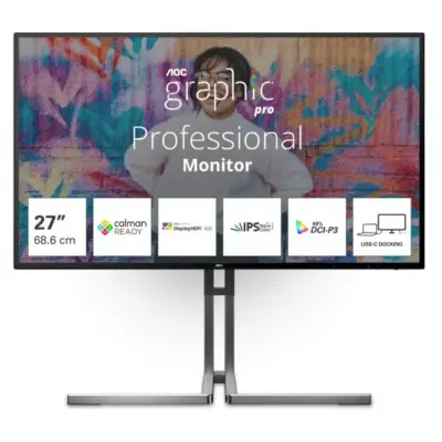 AOC Graphic Pro U27U3CV - 60Hz 4K 27'' Nano IPS 4ms