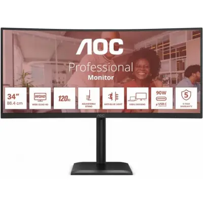 AOC CU34E4CV - 120Hz UWQHD VA 34"