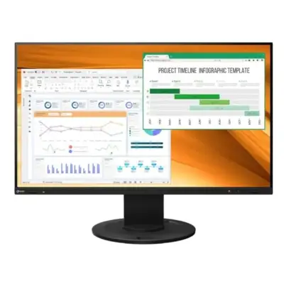 EIZO FlexScan EV2400R-BK - 23.8". 1920 x 1080. FullHD. 16:9. (czarny)