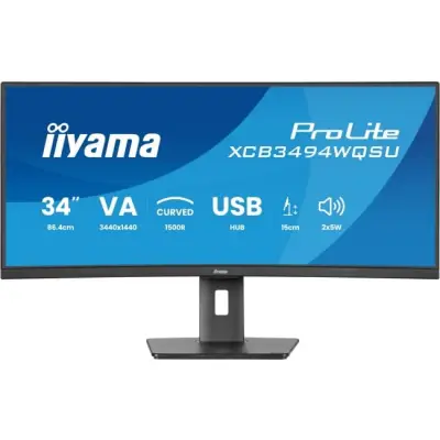 iiyama ProLite XCB3494WQSU-B1 - 120Hz UWQHD 34'' VA 0,4ms