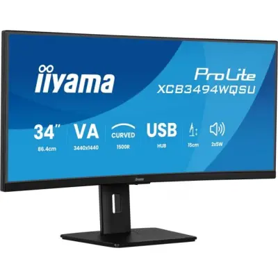 iiyama ProLite XCB3494WQSU-B1 - 120Hz UWQHD 34'' VA 0,4ms