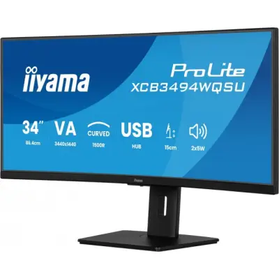 iiyama ProLite XCB3494WQSU-B1 - 120Hz UWQHD 34'' VA 0,4ms