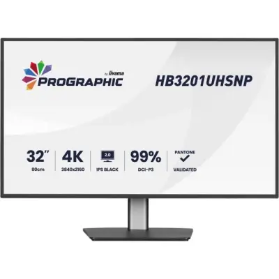 iiyama ProGraphic HB3201UHSNP-B1 - IPS 4K USB-C PW96W 31.5"
