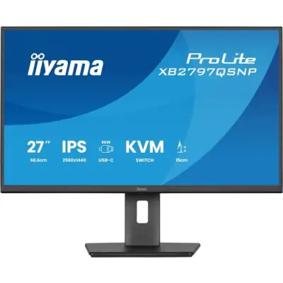 iiyama ProLite XB2797QSNP-B1 - 75Hz QHD IPS 27" USB-C PD 96W KVM LAN