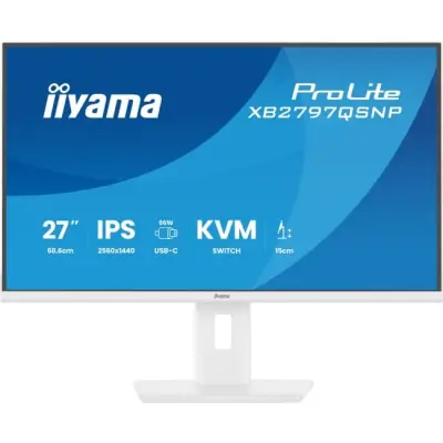 iiyama ProLite XB2797QSNP-W1 - 75Hz QHD IPS 27" USB-C PD 96W KVM LAN