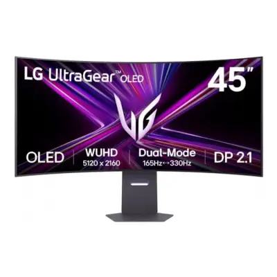 LG UltraGear 45GX950A-B - 330Hz OLED Dual-Mode 5K2K 0,03 ms (GtG) 45"