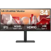 LG 86.72cm/34" (3440x1440) LG 34BA75QE-B 21:9 WQHD IPS Curved 5ms 60Hz HDR10 HDMI DP USB-C Speaker