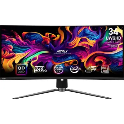 MSI MPG 341CQPX QD-OLED - 34.18" QD-OLED Curve 1800R UWQHD 0.03ms 240HZ