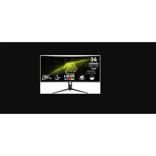 MSI MAG 342CQR E2 - 34" VA Curve 1500R UWQHD 4ms 180Hz