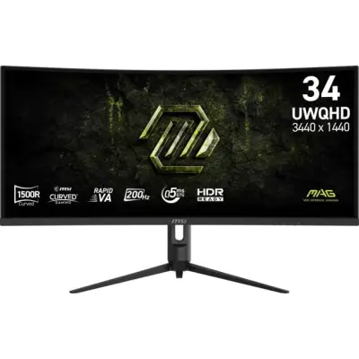 MSI MAG 342CQRF E20 - 200Hz UWQHD Rapid Va Curved 34"