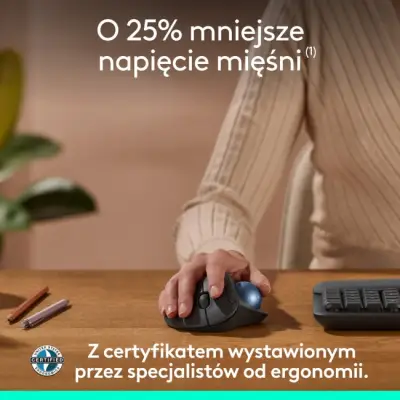 Logitech M575S Grafitowy