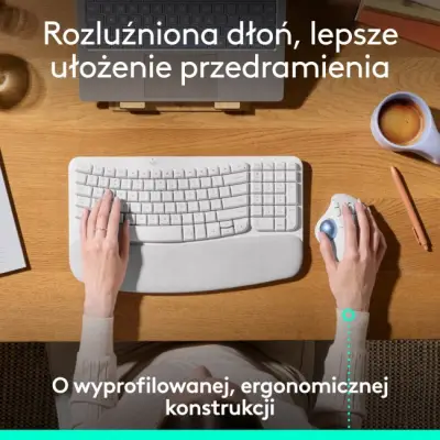 Logitech M575S Biały