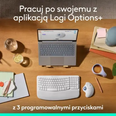 Logitech M575S Biały