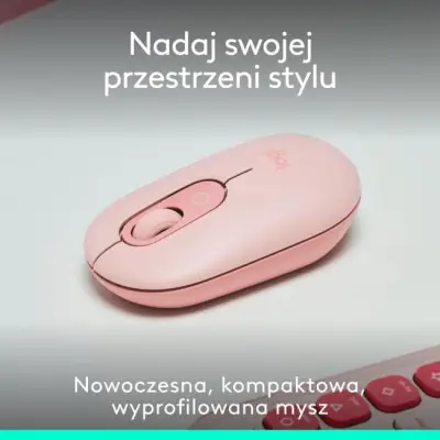 Logitech POP ICON Mouse Różowa