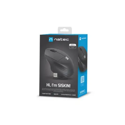 Natec Siskin 2 czarna cichy klik