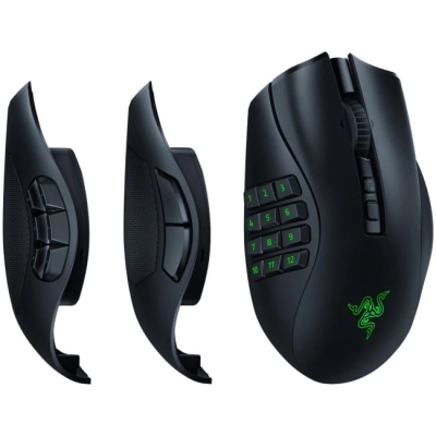 Myszka gamingowa Razer Naga V2 Pro bezprzewodowa 30000 dpi optyczna czarna