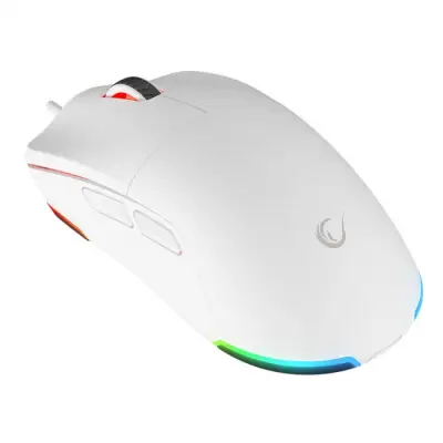 Rampage BLINK myszka gamingowa przewodowa USB, 12800 DPI, RGB, sensor optyczny, biała