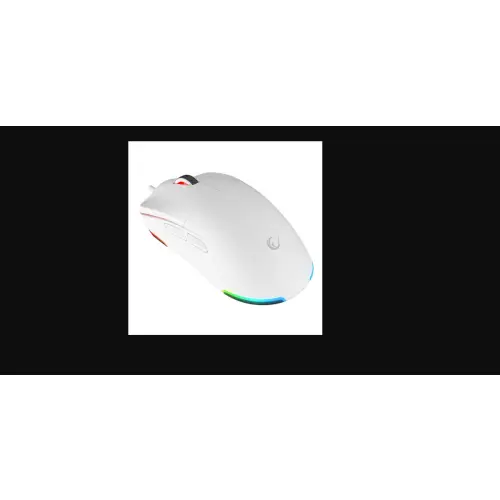 Rampage BLINK myszka gamingowa przewodowa USB, 12800 DPI, RGB, sensor optyczny, biała