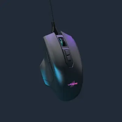 Myszka gamingowa uRage Reaper 410 przewodowa 12000 dpi optyczna czarna