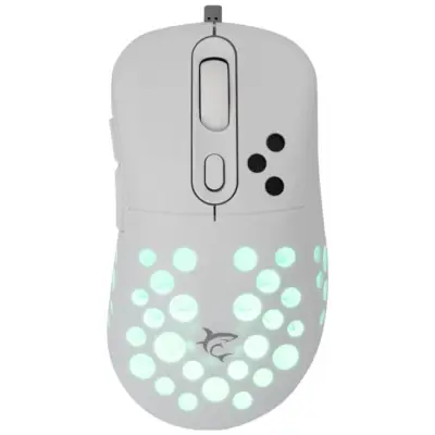 Myszka gamingowa White Shark Azrael biała RGB 12800 dpi