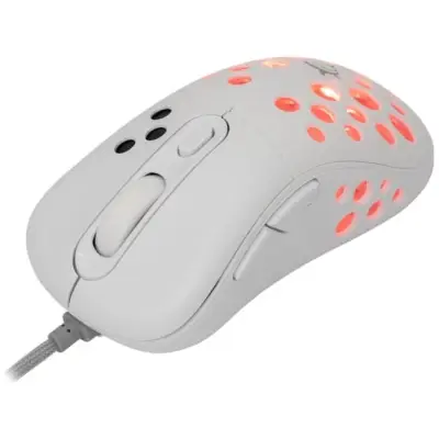 Myszka gamingowa White Shark Azrael biała RGB 12800 dpi