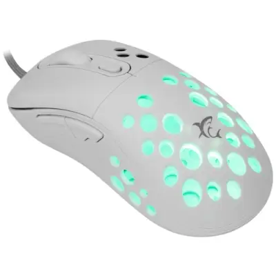 Myszka gamingowa White Shark Azrael biała RGB 12800 dpi