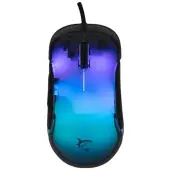 Myszka gamingowa White Shark Mordred czarna RGB 12800 dpi