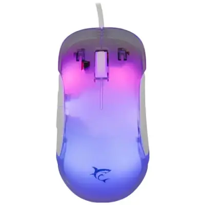 Myszka gamingowa White Shark Mordred biała RGB 12800 dpi