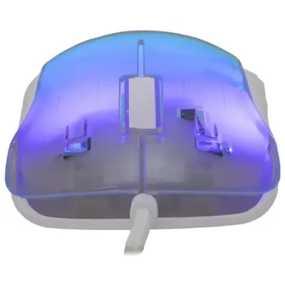 Myszka gamingowa White Shark Mordred biała RGB 12800 dpi