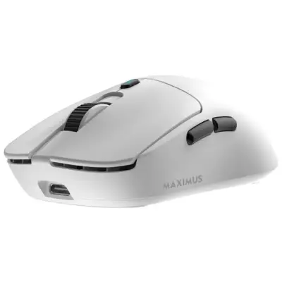 Myszka gamingowa White Shark Maximus biała Premium line 26000 dpi