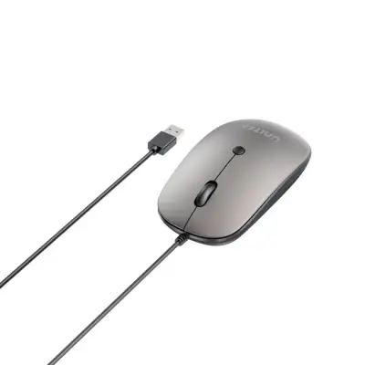 Myszka Unitek SlimTrack przewodowa szara