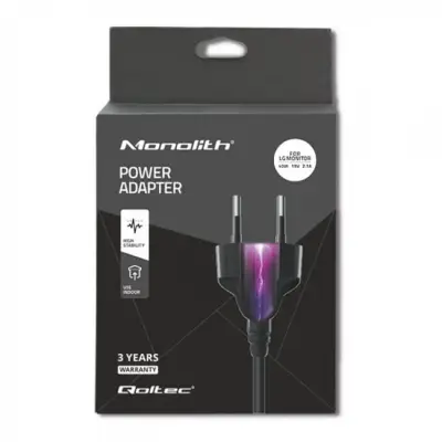 Qoltec do monitora LG 40W 19V (wtyk 6.5x4.4)