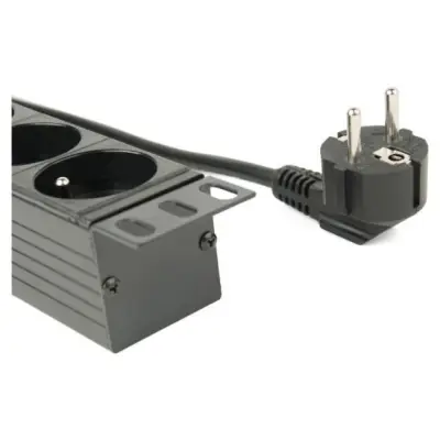 Gembird Listwa zasilająca rack (PDU), 8 gniazd FR, 1U, 16A, wtyk Schuko 3m