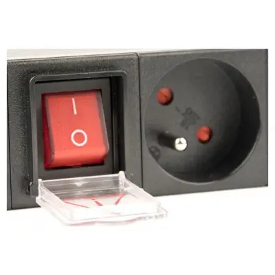 Gembird Listwa zasilająca rack (PDU), 8 gniazd FR, 1U, 16A, wtyk Schuko 3m