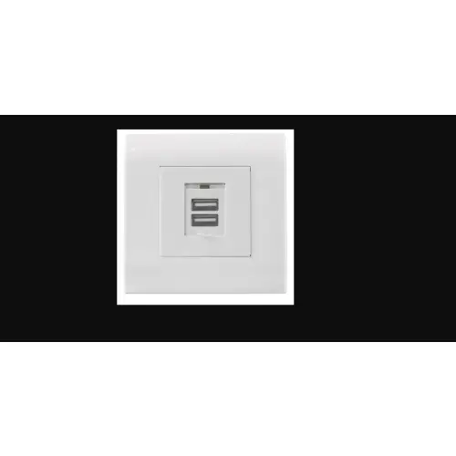 Intellinet Gniazdo podtynkowe z 2-portami USB typu A 772211_