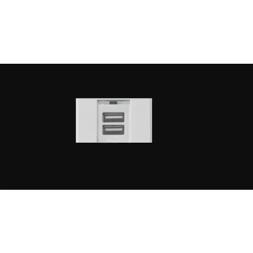 Intellinet Gniazdo podtynkowe z 2-portami USB typu A 772211_