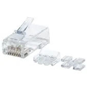 Intellinet 790666 Wtyk RJ45 8P/8C UTP Cat6a na linkę, 80 sztuk