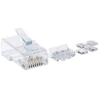 Intellinet 790666 Wtyk RJ45 8P/8C UTP Cat6a na linkę, 80 sztuk
