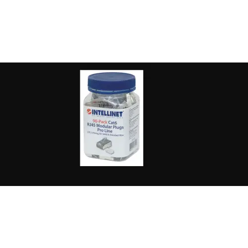Intellinet 790543 Wtyk RJ45 Cat6 STP, drut/linka, linia Pro, 90 sztuk